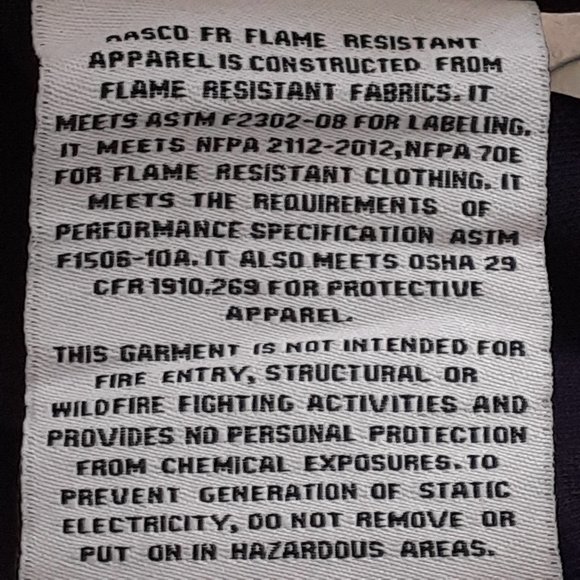 Rasco FR Men's Navy Long Sleeve Henley T-Shirt in Navy Blue Cat 2 Size L - Picture 11 of 13